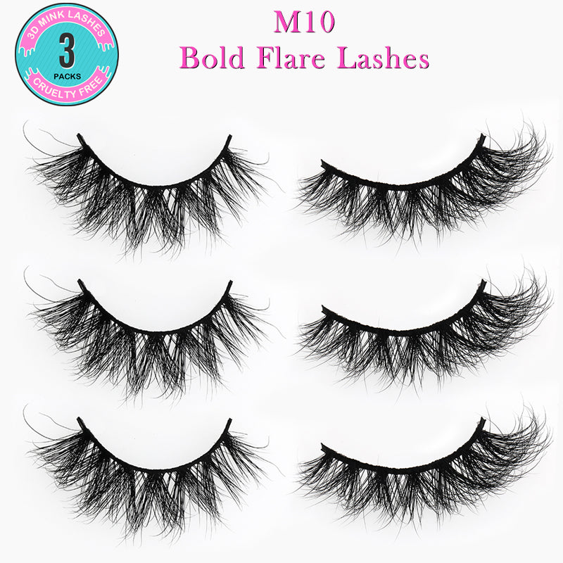 M10 Bold Flare Lash-3 PACKS