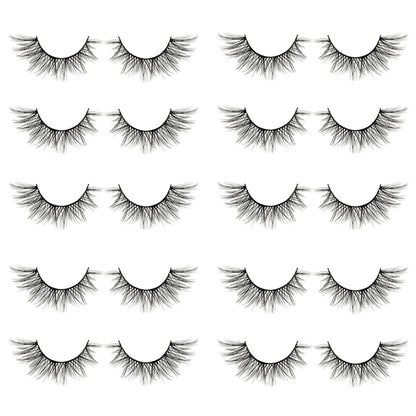 Z23-10PACKS-NATURAL & WISPY LASHES