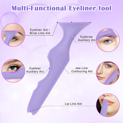 Multi-functional Silicone Eyeliner Ruler Aid