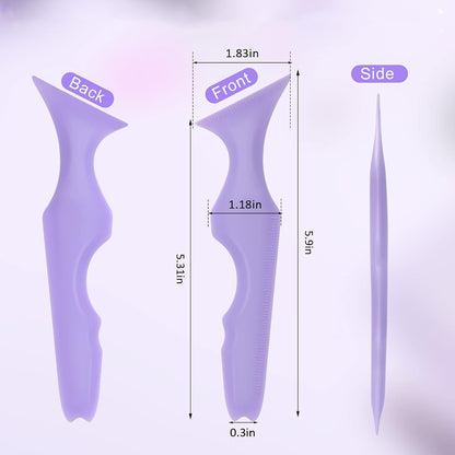 Multi-functional Silicone Eyeliner Ruler Aid