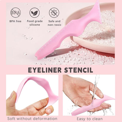 Multi-functional Silicone Eyeliner Ruler Aid